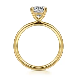 Outlet Gabriel & Co. Tiana - 14K Yellow Gold Round Solitaire Diamond Engagement Ring