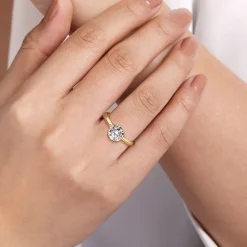 Online Gabriel & Co. Tiona - 14K Yellow Gold 6 Prong Round Diamond Engagement Ring