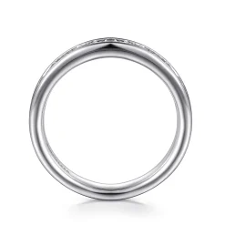 Hot Gabriel & Co. Toledo - 14K White Gold Channel Set Diamond Anniversary Band - 0.5 ct