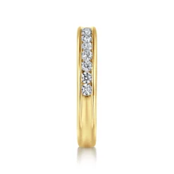 Online Gabriel & Co. Toledo - 14K Yellow Gold Channel Set Diamond Anniversary Band - 0.5 ct