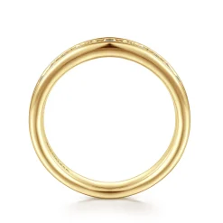 Online Gabriel & Co. Toledo - 14K Yellow Gold Channel Set Diamond Anniversary Band - 0.5 ct