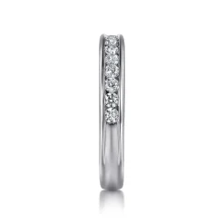 New Gabriel & Co. Toledo - Platinum Channel Set Diamond Anniversary Band - 0.5 ct