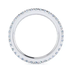 Discount Gabriel & Co. Tula - 14K White Gold Diamond Anniversary Band - 0.65 ct