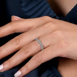 Sale Gabriel & Co. Turin - 14K White Gold Diamond Anniversary Band - 1 ct