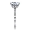 Sale Gabriel & Co. Twain - 14K White Gold Emerald Cut Diamond Engagement Ring