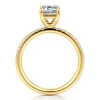 New Gabriel & Co. Twain - 18K Yellow Gold Emerald Cut Diamond Engagement Ring