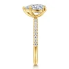 New Gabriel & Co. Twain - 18K Yellow Gold Pear Shape Diamond Engagement Ring