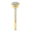 Outlet Gabriel & Co. Twain - 18K Yellow Gold Princess Cut Diamond Engagement Ring