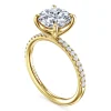 Clearance Gabriel & Co. Twain - 14K Yellow Gold Round Diamond Engagement Ring