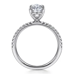 Sale Gabriel & Co. Twain - Platinum Oval Diamond Engagement Ring