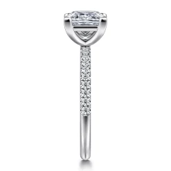 Outlet Gabriel & Co. Twain - Platinum Princess Cut Diamond Engagement Ring
