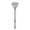 Online Gabriel & Co. Twain - Platinum Round Diamond Engagement Ring