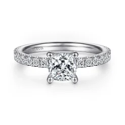 Online Gabriel & Co. Ulani - 14K White Gold Cushion Cut Diamond Engagement Ring