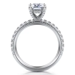 Online Gabriel & Co. Ulani - 14K White Gold Emerald Cut Diamond Engagement Ring