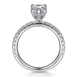 Sale Gabriel & Co. Ulani - 14K White Gold Pear Shape Diamond Engagement Ring