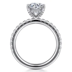 Sale Gabriel & Co. Ulani - 14K White Gold Round Diamond Engagement Ring