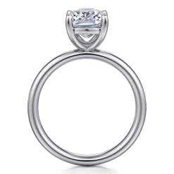 Discount Gabriel & Co. Unite - 14K White Gold Elongated Cushion Solitaire Diamond Engagement Ring