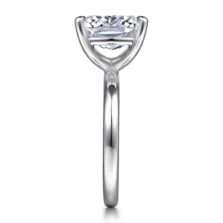 Discount Gabriel & Co. Unite - 14K White Gold Elongated Cushion Solitaire Diamond Engagement Ring