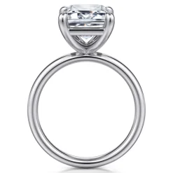 Outlet Gabriel & Co. Unite - 14K White Gold Emerald Cut Solitaire Diamond Engagement Ring