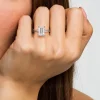 Best Gabriel & Co. Unite - 14K White Gold Emerald Cut Solitaire Diamond Engagement Ring
