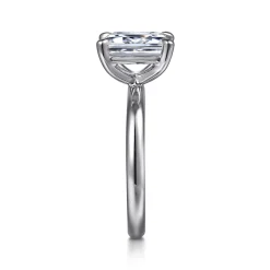 Discount Gabriel & Co. Unite - 14K White Gold Emerald Cut Solitaire Diamond Engagement Ring