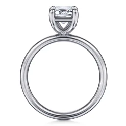 Discount Gabriel & Co. Unite - 14K White Gold Emerald Cut Solitaire Diamond Engagement Ring