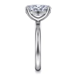 Discount Gabriel & Co. Unite - 14K White Gold Oval Cut Solitaire Diamond Engagement Ring