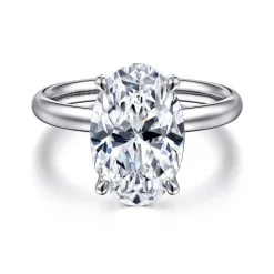 Online Gabriel & Co. Unite - 14K White Gold Oval Solitaire Diamond Engagement Ring