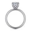 Outlet Gabriel & Co. Unite - 14K White Gold Oval Solitaire Diamond Engagement Ring