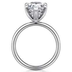 Best Gabriel & Co. Unite - 14K White Gold Pear Shape Solitaire Diamond Engagement Ring