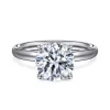Hot Gabriel & Co. Unite - 14K White Gold Round Cut Solitaire Diamond Engagement Ring