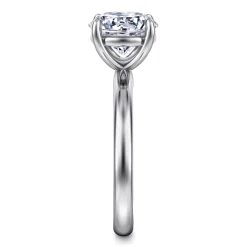 Hot Gabriel & Co. Unite - 14K White Gold Round Cut Solitaire Diamond Engagement Ring