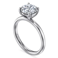Hot Gabriel & Co. Unite - 14K White Gold Round Solitaire Diamond Engagement Ring
