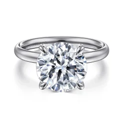 Gabriel & Co. Unite - 14K White Gold Round Solitaire Diamond Engagement Ring