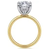 Discount Gabriel & Co. Unite - 14K White-Yellow Gold Marquise Shape Solitaire Diamond Engagement Ring