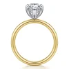 Gabriel & Co. Unite - 14K White-Yellow Gold Pear Shape Solitaire Diamond Engagement Ring