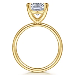 Hot Gabriel & Co. Unite - 14K Yellow Gold Elongated Cushion Solitaire Diamond Engagement Ring