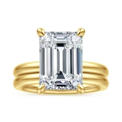 Sale Gabriel & Co. Unite - 14K Yellow Gold Emerald Cut Solitaire Diamond Engagement Ring