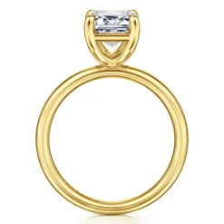Sale Gabriel & Co. Unite - 14K Yellow Gold Emerald Cut Solitaire Diamond Engagement Ring