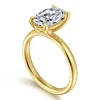 Gabriel & Co. Unite - 14K Yellow Gold Oval Solitaire Diamond Engagement Ring