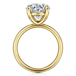 Outlet Gabriel & Co. Unite - 14K Yellow Gold Round Solitaire Diamond Engagement Ring