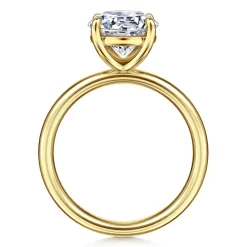 Hot Gabriel & Co. Unite - 14K Yellow Gold Round Solitaire Diamond Engagement Ring