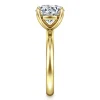 Clearance Gabriel & Co. Unite - 14K Yellow Gold Round Solitaire Diamond Engagement Ring