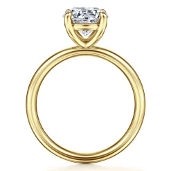 Best Gabriel & Co. Unite - 14K Yellow Gold Round Solitaire Diamond Engagement Ring