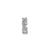 Hot Gabriel & Co. Vintage Inspired 14K White Gold 13.5MM Diamond Single Ear Cuff