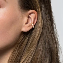Discount Gabriel & Co. Vintage 14K Yellow Gold 15mm Diamond Ear Cuff