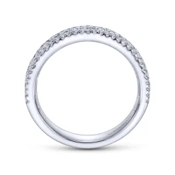 Best Gabriel & Co. Wide Platinum Diamond Anniversary Band - 0.7 ct