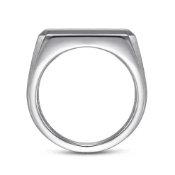 Best Gabriel & Co. Wide 925 Sterling Silver North Star Ring in Satin Finish
