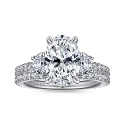 Sale Gabriel & Co. Wilda - 14K White Gold Diamond Engagement Ring