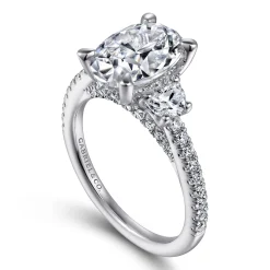 Sale Gabriel & Co. Wilda - 14K White Gold Diamond Engagement Ring
